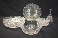 5 PCS OF CLEAR GLASS/CRYSTAL