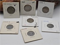 Buffalo Nickels & 1943 IHC Cents