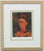 Self Portrait Print Plate Signed Frida Kahlo