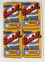 (4) 1987 Donruss Baseball Wax Packs