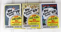 (3) 1980's Topps Cello Packs