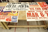 6 Vintage Circus Posters, All As Is