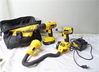 Dewalt 18V Cordless Tool Set/Charger/Battery Works