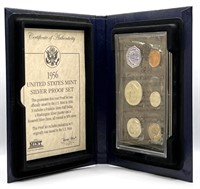 (Q) 1956 U.S. Mint Silver Proof Set FV $0.91