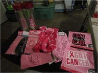 Breast Cancer Car Magnets, Scarf, Pencils & More