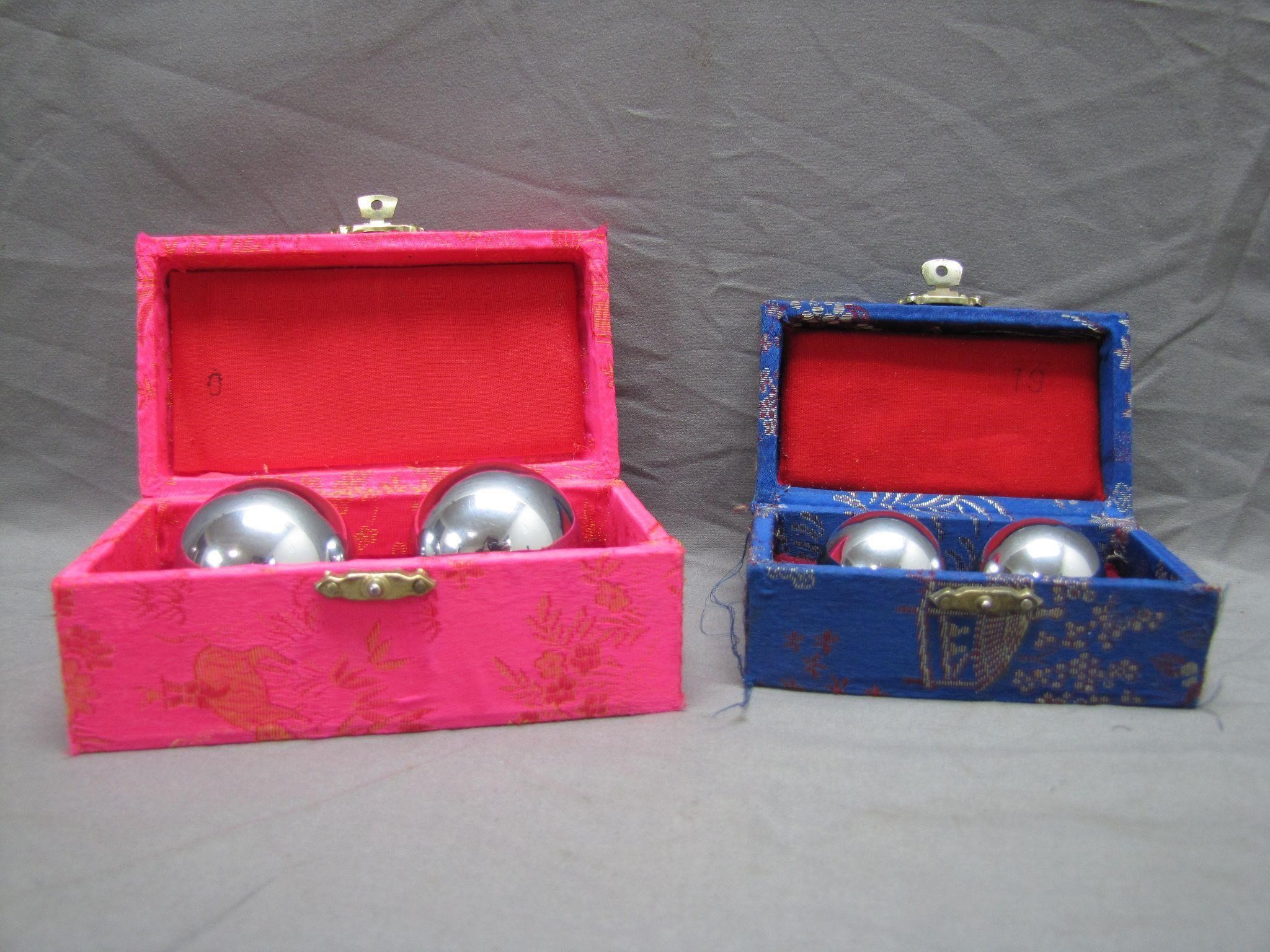 2 Sets of Vintage Chinese Baoding Balls