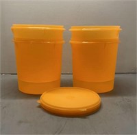 Tupperware  water color storage containers with