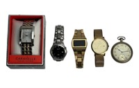 Lot of Men's Wrist Watches & Antique Pocket Watch