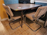 Mid Century Drop Leaf Table w/ 4 Chairs