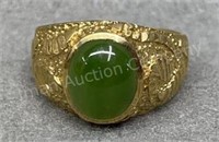 10K Gold Gemstone Ring, 6.2g, Sz 9.5