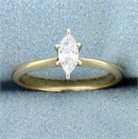 1/3ct Marquise Diamond Solitaire Engagement Ring i