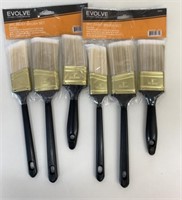2x 3pc Evolve Paint Brush Sets