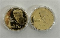 (2) ELVIS PRESLEY COINS