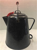 Spackleware coffee pot 11" tall