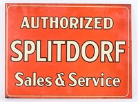 FLANGED AUTHORIZED SPLITDORF SALE & SERVICES SIGN