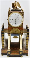 Antique Austrian Biedermeier Ornate Mantel Clock