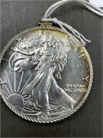 WALKING LIBERTY 1 OZ FINE SILVER DOLLAR PENDANT