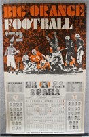 1972/1973 UT Football Poster 22x36