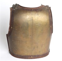 French Brass Cuirass Backplate Armory of Chateller