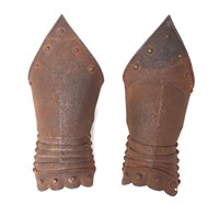Pair of Etched European Gauntlets