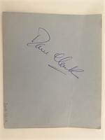 Musician Dave Clark original signature