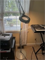 Extendable Light and Magnifier on Tall Pole and