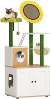 soges Cat Tree with Litter Box  Indoor