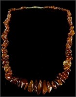 Large Amber Beaded Necklace