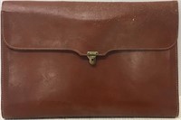 BROWN LEATHER COLLAPSABLE LEGAL CASE