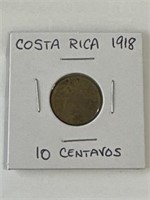 Costa Rica 1918 10 Centavos