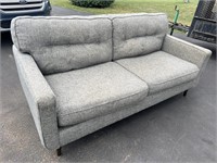 Gray Upholstered Couch- Very Comfortable!