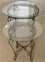 2 - Glass Top Tables