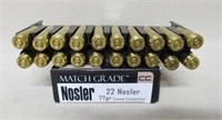 20 Rnds. Nosler 22 Nosler