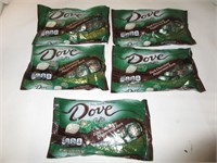 5 Bags Dove Chocolates