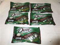 5 Bags Dove Chocolates