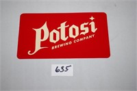 Potosi Brewing Co Cardboard Sign