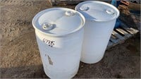 Plastic 25 Gal Barrels / Drums