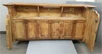 Vintage pine bar cabinet from Dellwood MN