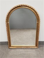 Ornately framed beveled mirror - 26" wide x 40"