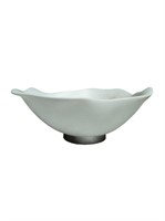 White Ceramic Wave Bowl