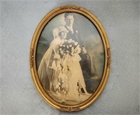 Antique Wedding Photo in Frame