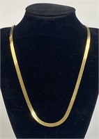 14K GS 22” Herringbone type necklace, total