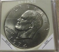 1974 Ike Silver Dollar