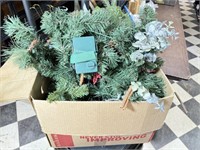 Box of Christmas Garland & Decor