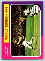 1975 Topps Baseball Lot of 4 World Series Cards