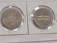 CANADIAN $1.00 DOLLAR COINS 1972 & 1973(PEI)