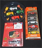 3 Pc. Lot Coca-Cola Cars in package includes