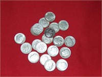 20 Roosevelt Dimes (1964 & Before) - Silver