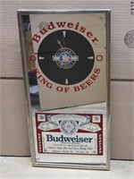 Budweiser King of Beers Mirrored Clock