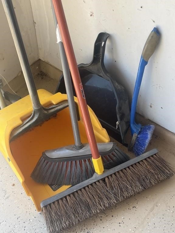 Shop Brooms, Large Dust Pan, and More